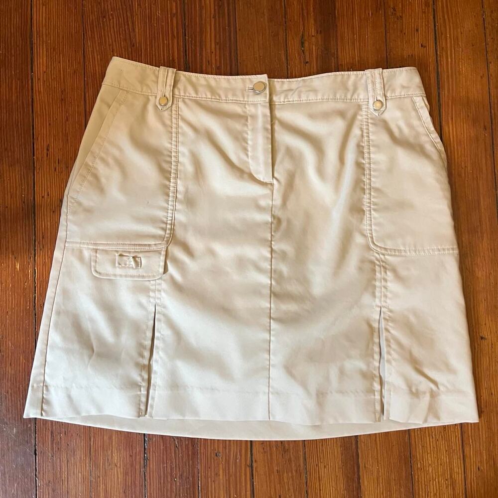 Izod Golf Khaki Golf Tennis Mini Skirt Skort Size 4